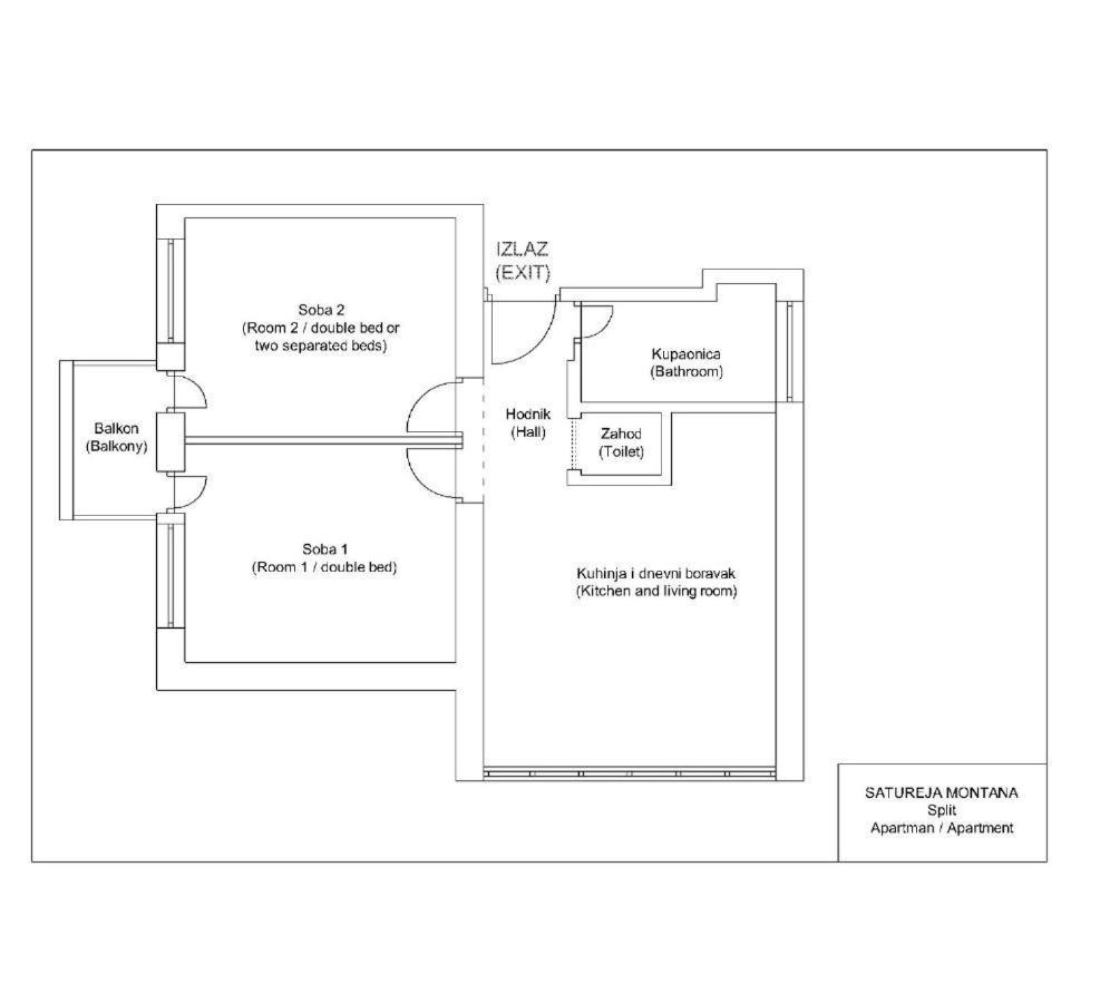 Apartment Satureja Montana Split Dış mekan fotoğraf